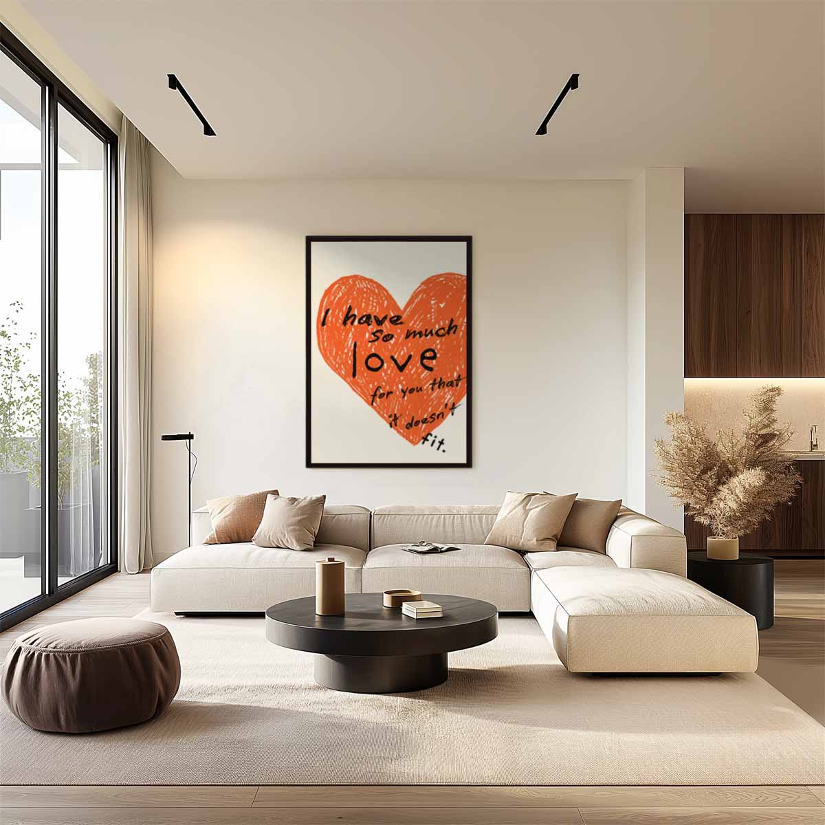 Liefdevolle Hartprint Kunstwerk-canvas-dibond-plexiglas-wanddecoratie-WallArtistic