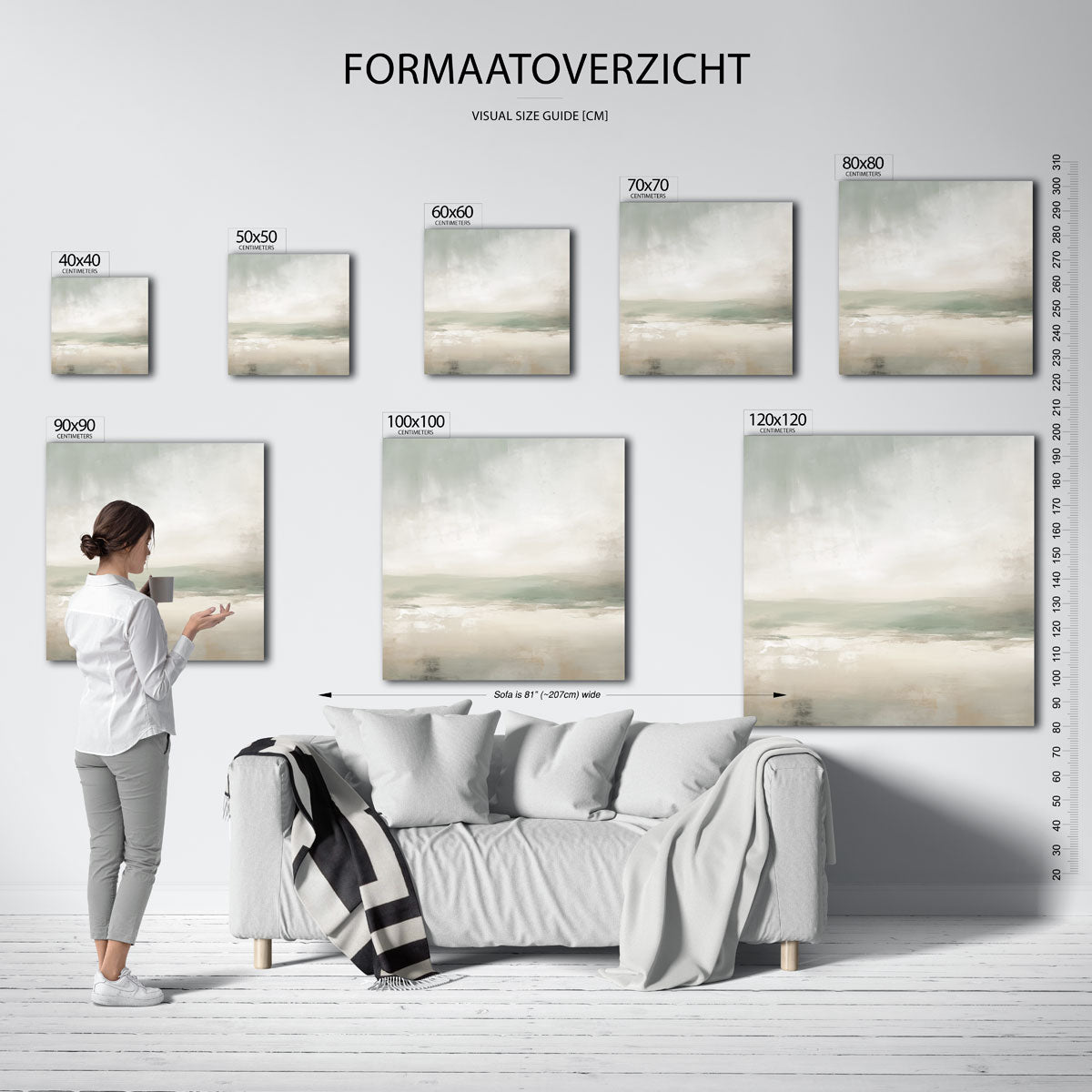 Rustige landschap Poster