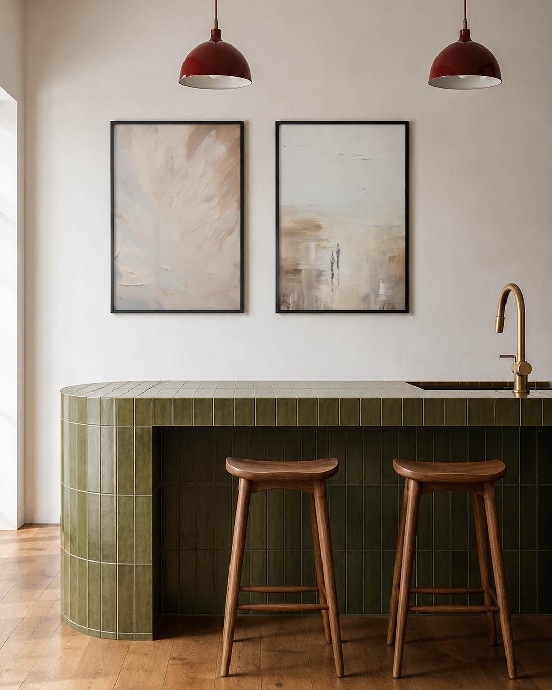 Zachte kleurvlakken Posterset