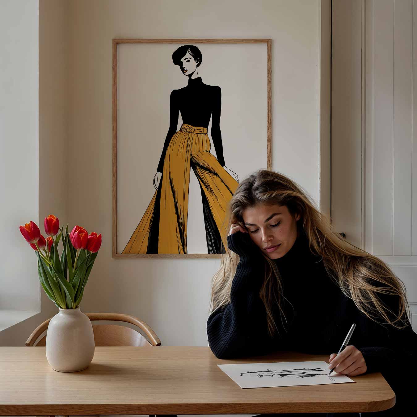 Modieuze Elegantie Poster-WallArtistic