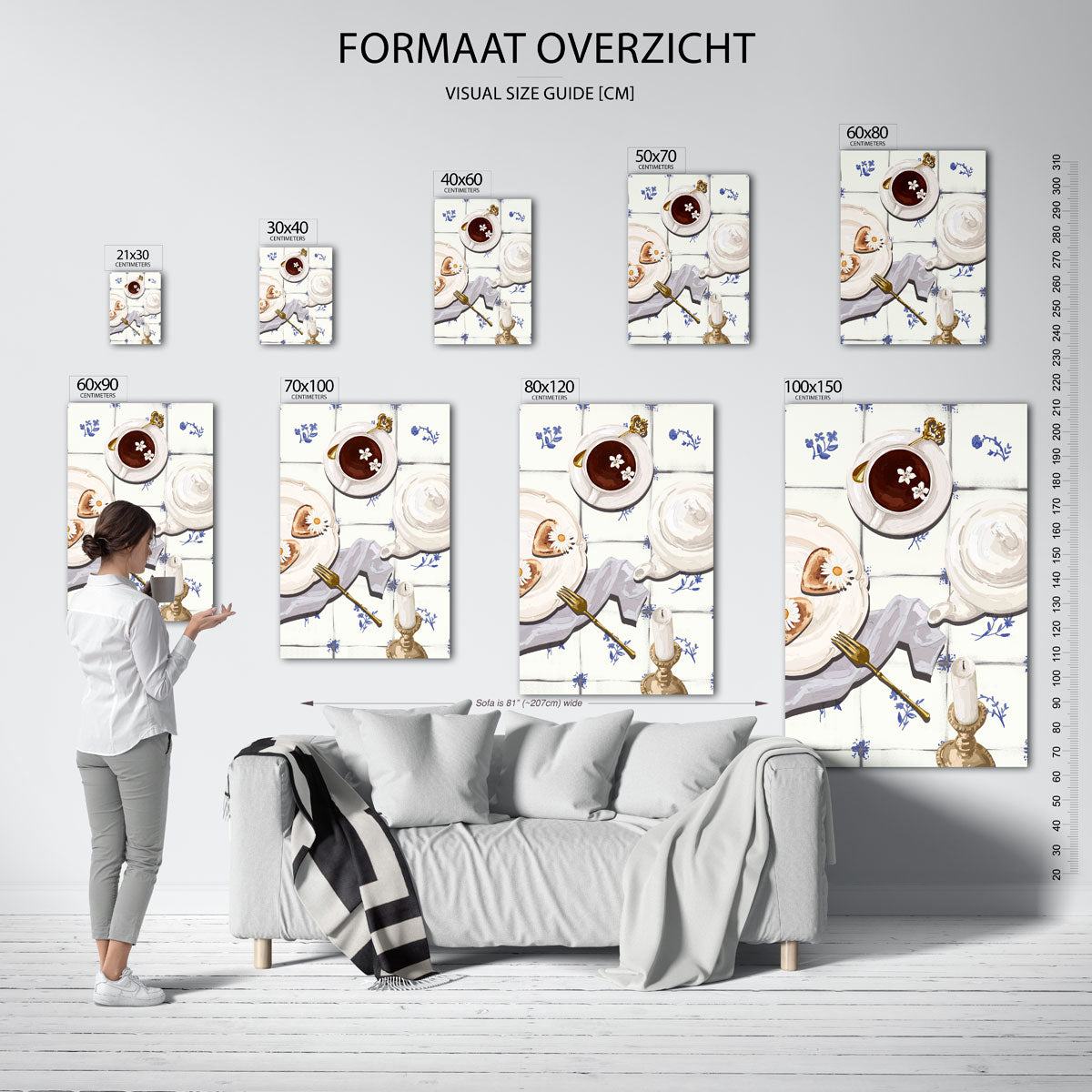 Ontbijt tafel Poster