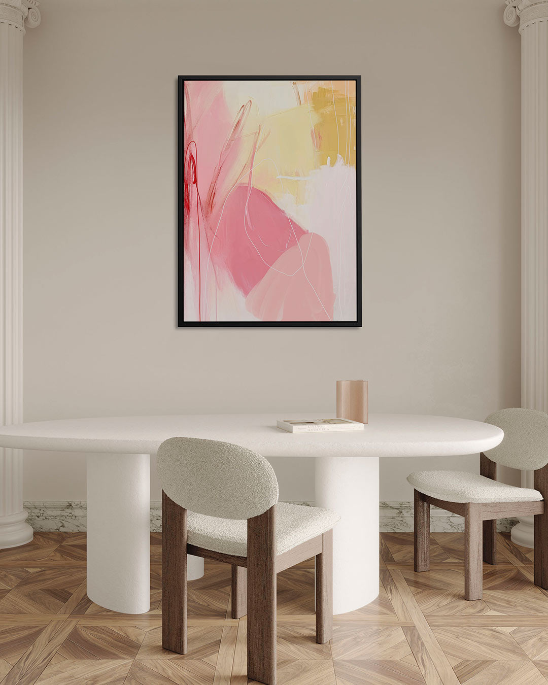 Dynamische kleurvlakken Kunstwerk