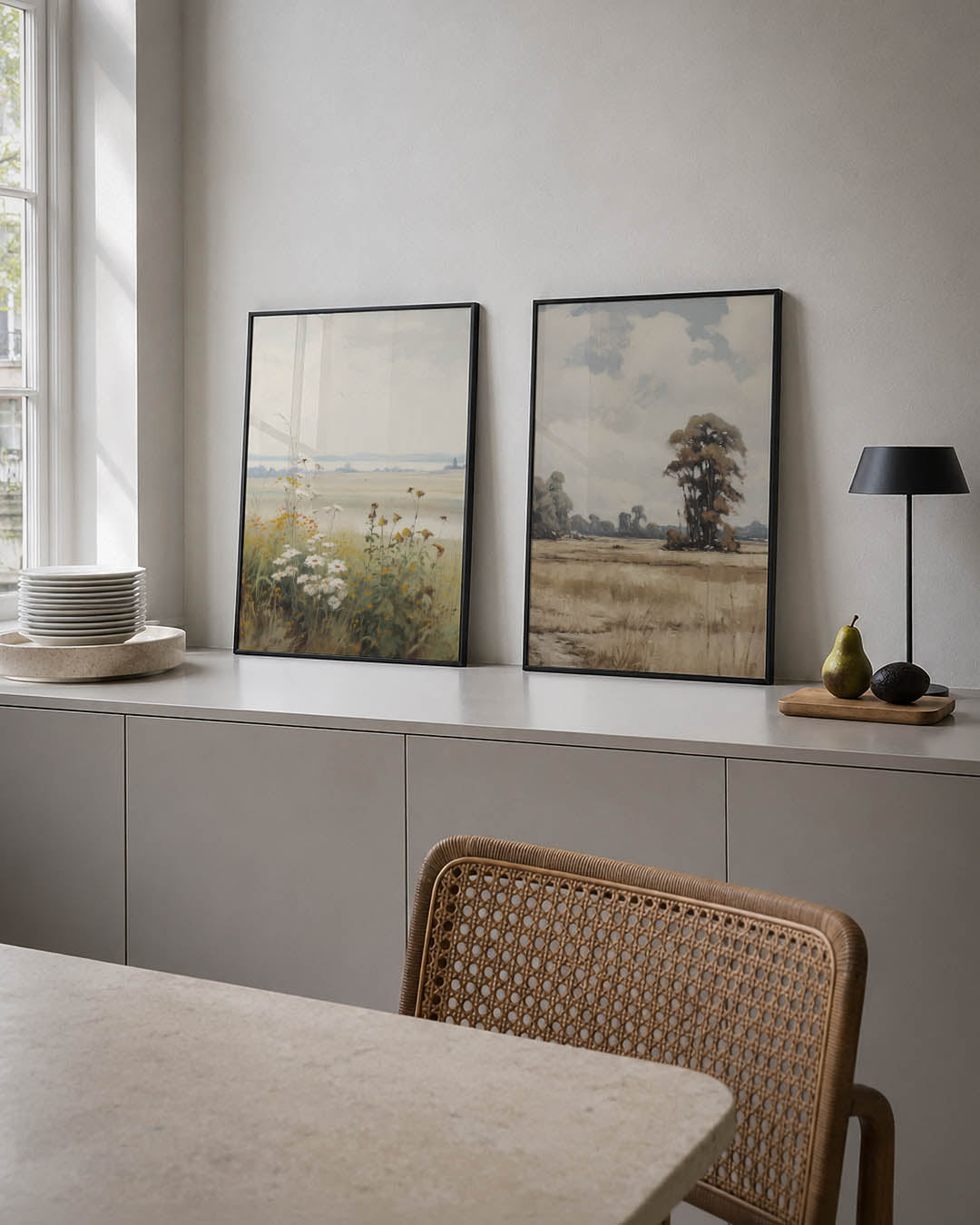 Bloemen en velden Posterset