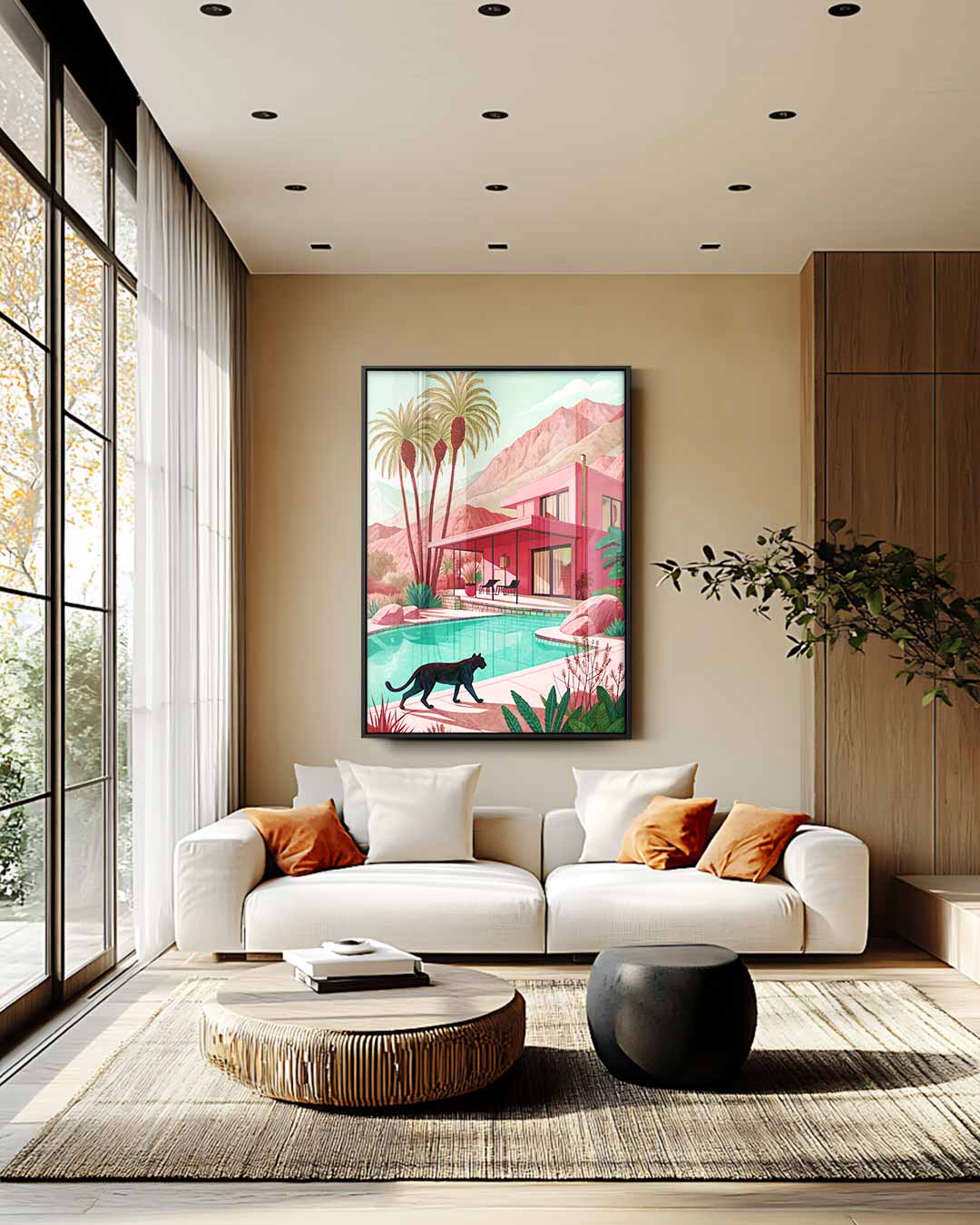 Zonnig Paradijs Kunstwerk-canvas-dibond-plexiglas-wanddecoratie-WallArtistic