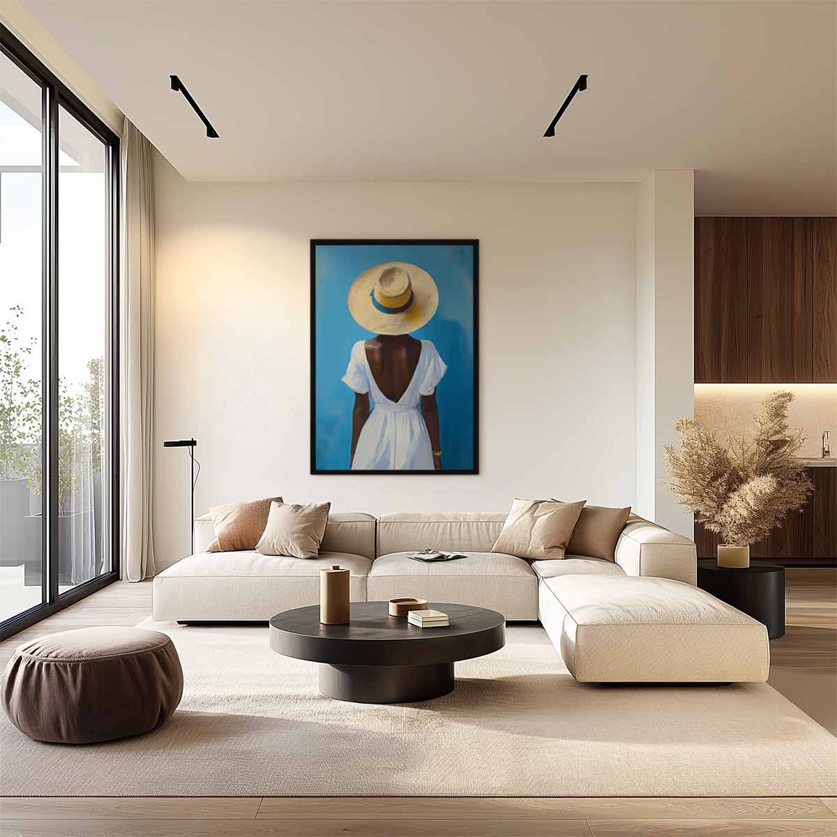 Zomerse Elegantie Kunstwerk-canvas-dibond-plexiglas-wanddecoratie-WallArtistic