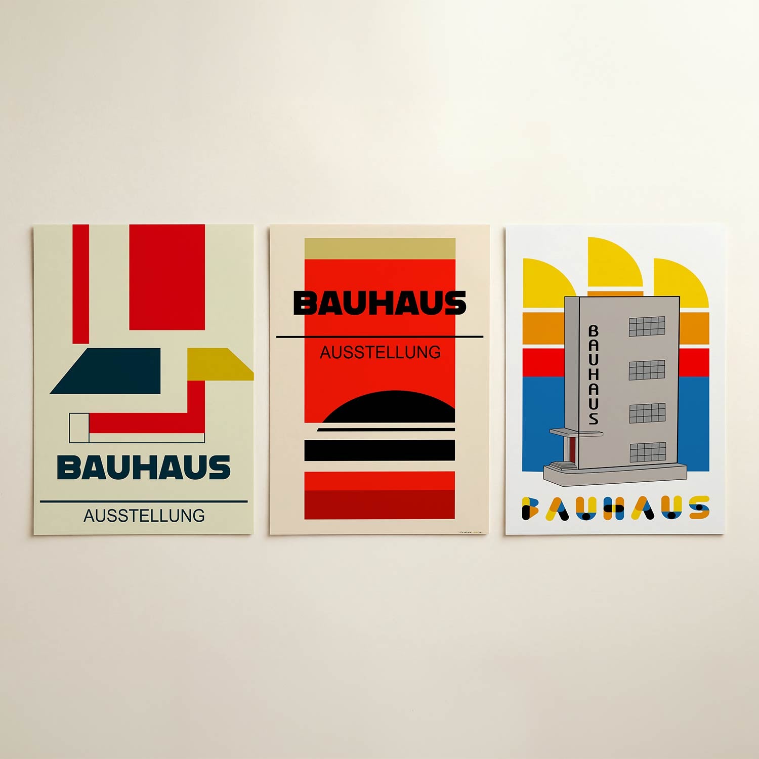 Kleurvlakken en lijnen Posterset