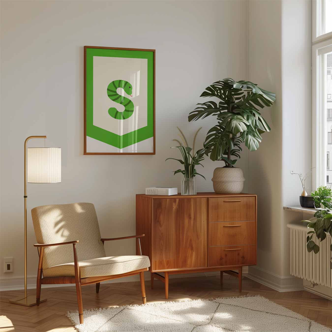 Slangenletter Poster-WallArtistic