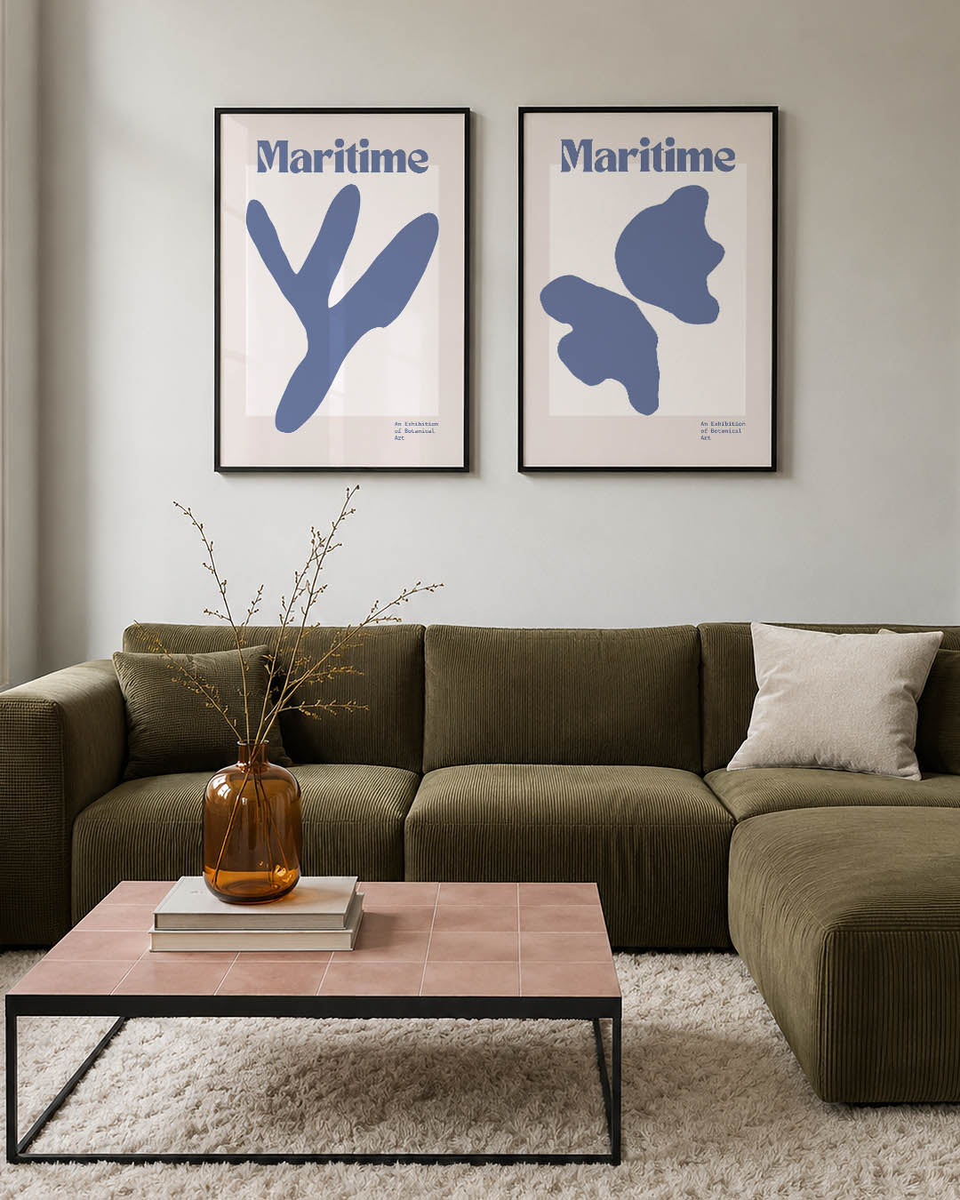 Organische vormen Posterset