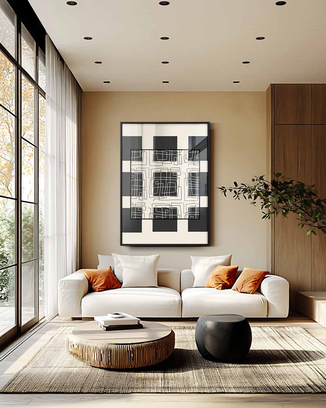 Moderne Doedelpatronen Kunstwerk-canvas-dibond-plexiglas-wanddecoratie-WallArtistic