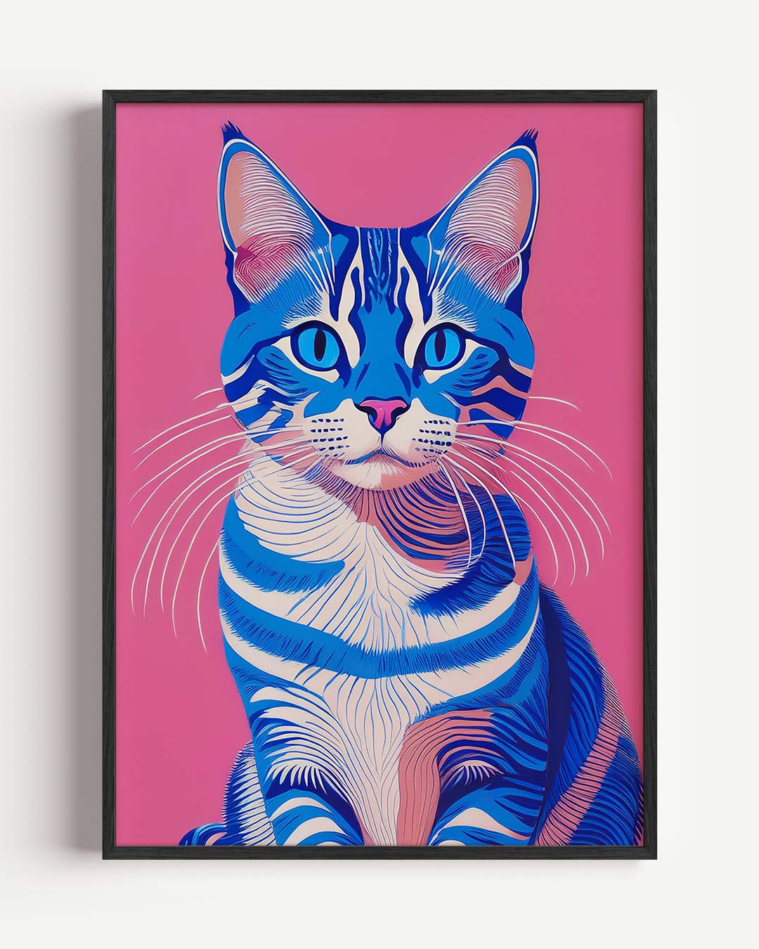 Hippe Kattenkunst Poster-WallArtistic