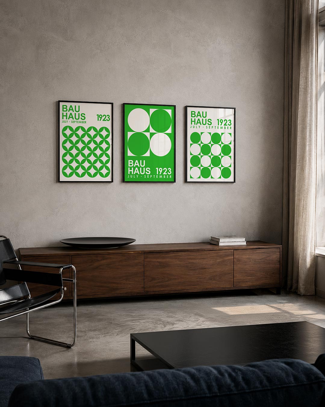 Groene cirkelpatronen Posterset