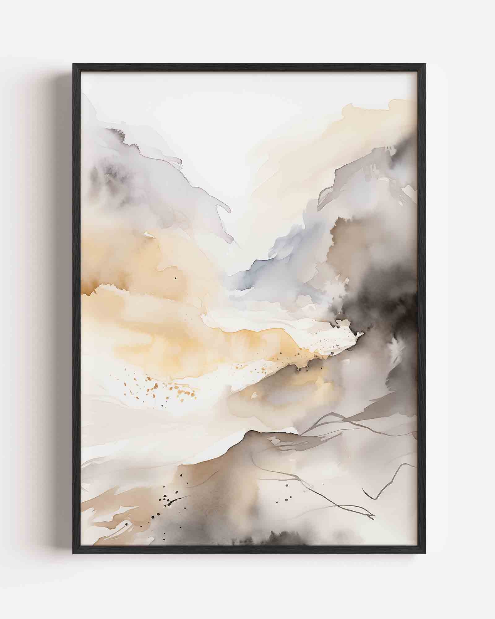 Abstracte landschapsweergave Poster