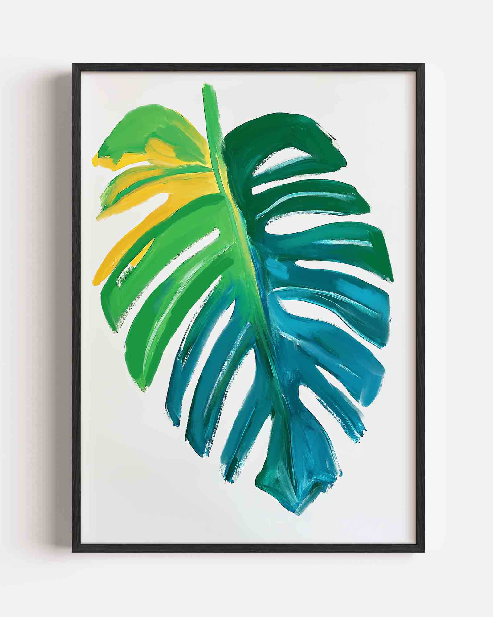 Gekleurde blad Poster