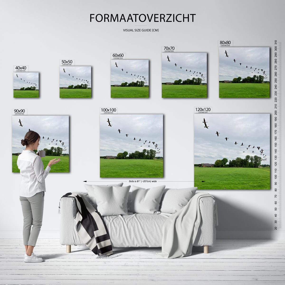 Vliegende vogels Kunstwerk