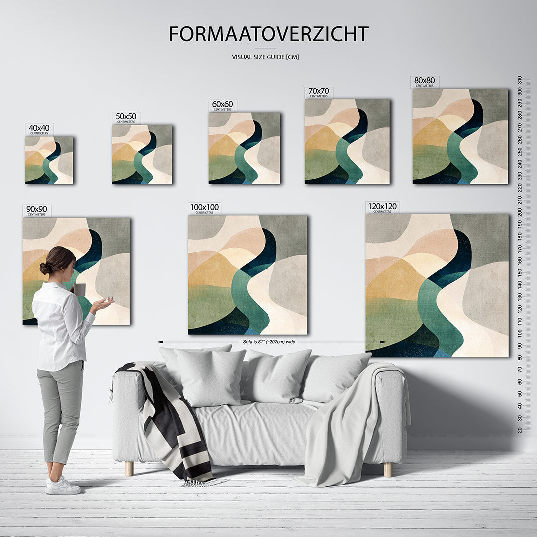 Organische vormen Kunstwerk
