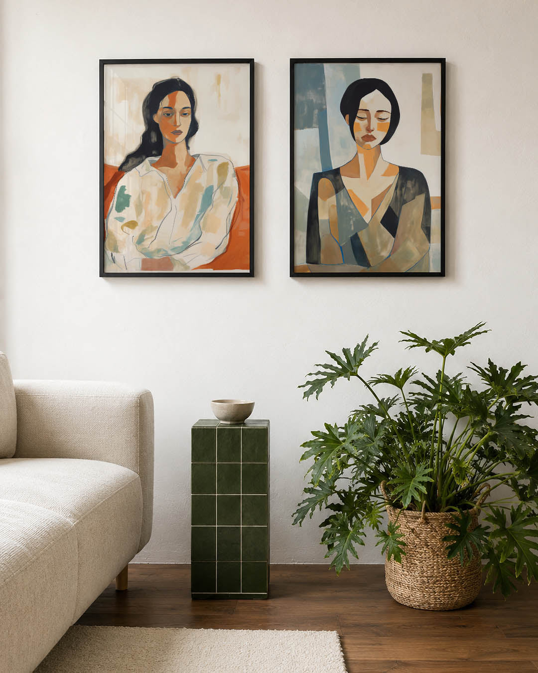 Kleurvlakken portret Posterset