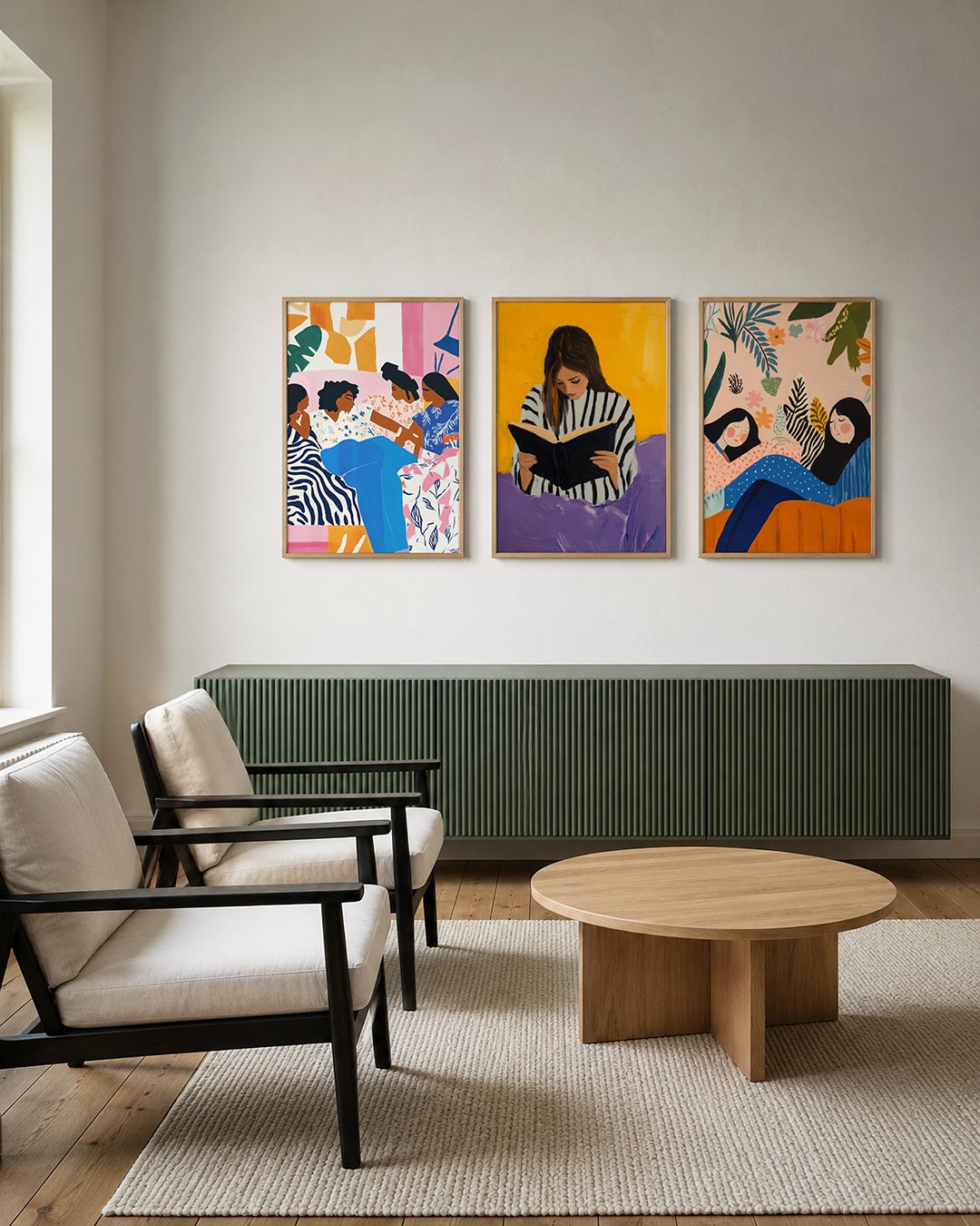 Vorm en kleurenspel Posterset