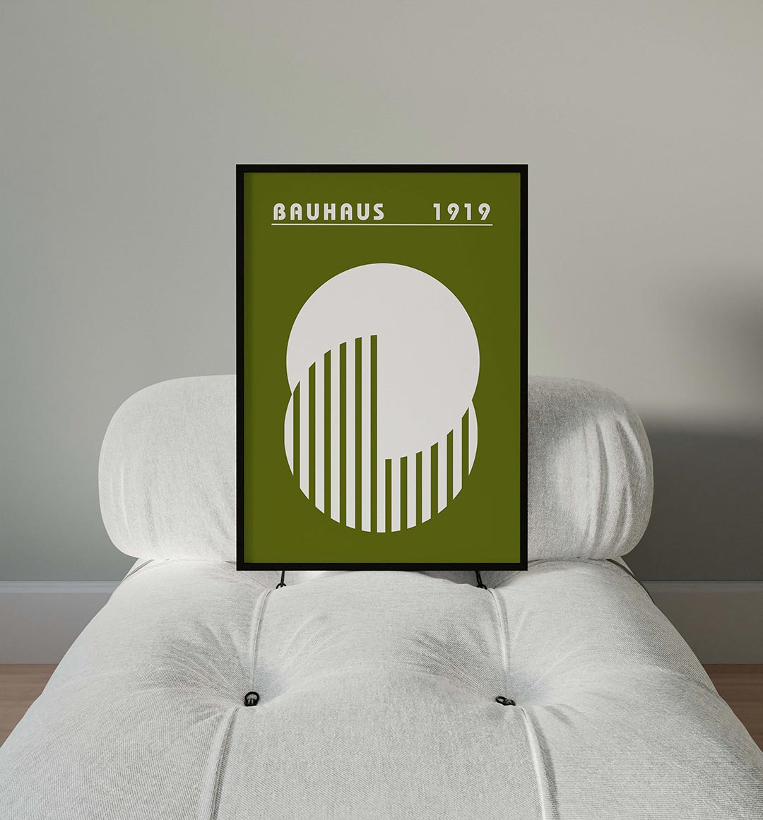 Cirkel en strepen Poster