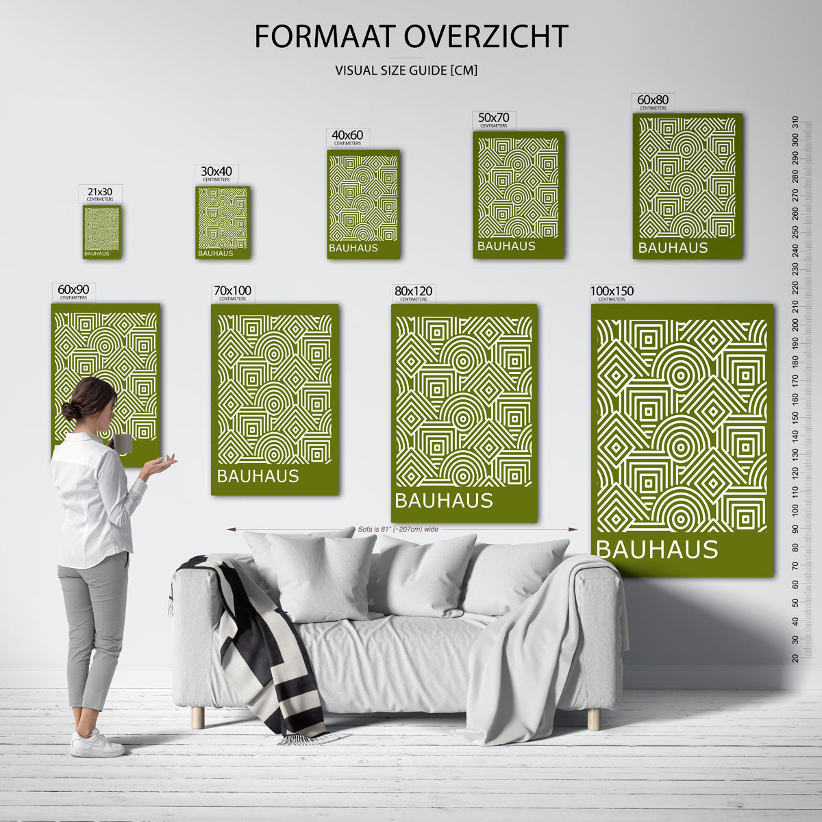 Lijnen en patronen Poster