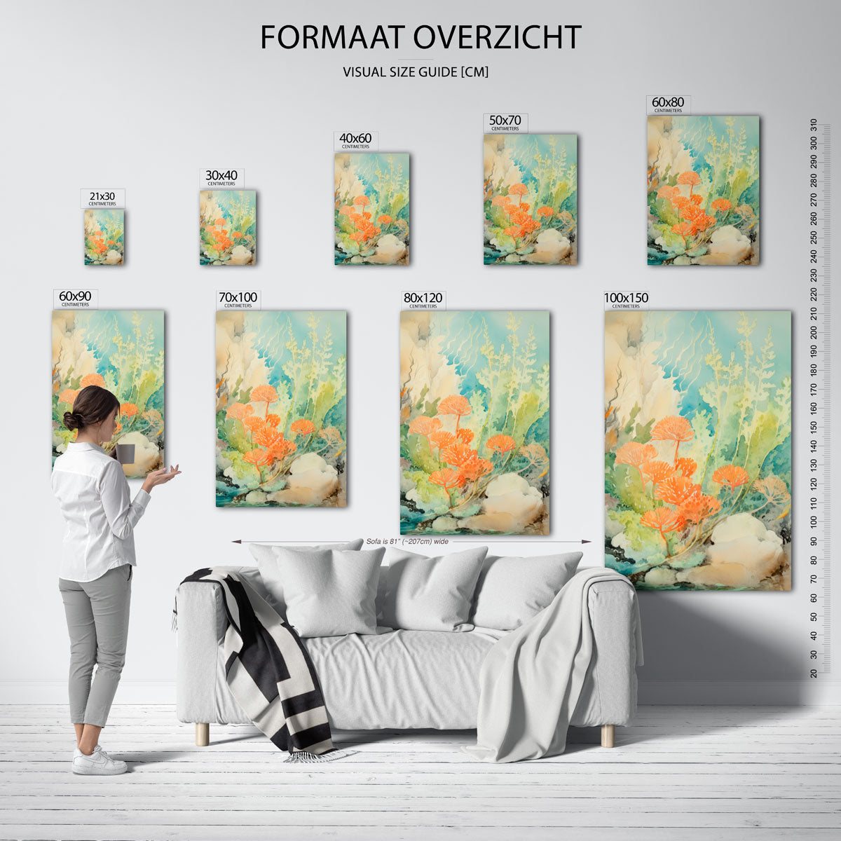 Onderwaterlandschap Poster