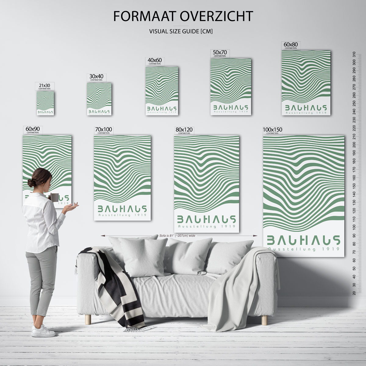 Golvend lijnenspel Poster