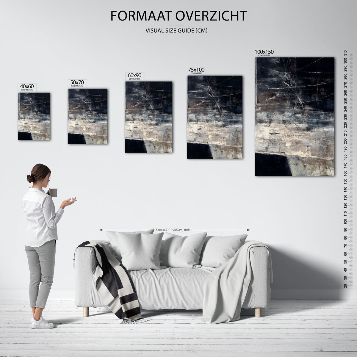 Gelaagde structuren Kunstwerk
