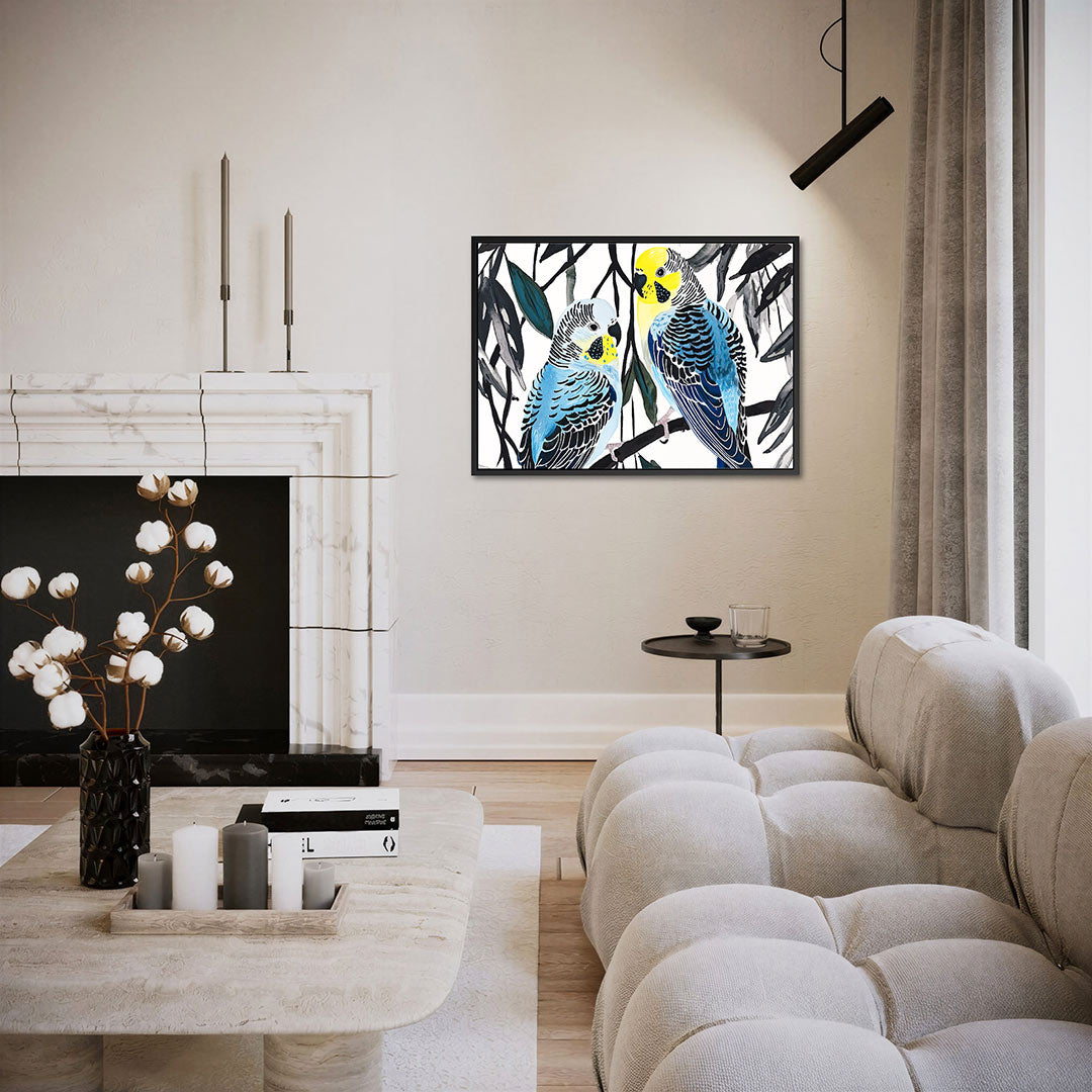 Vogels in takken Kunstwerk