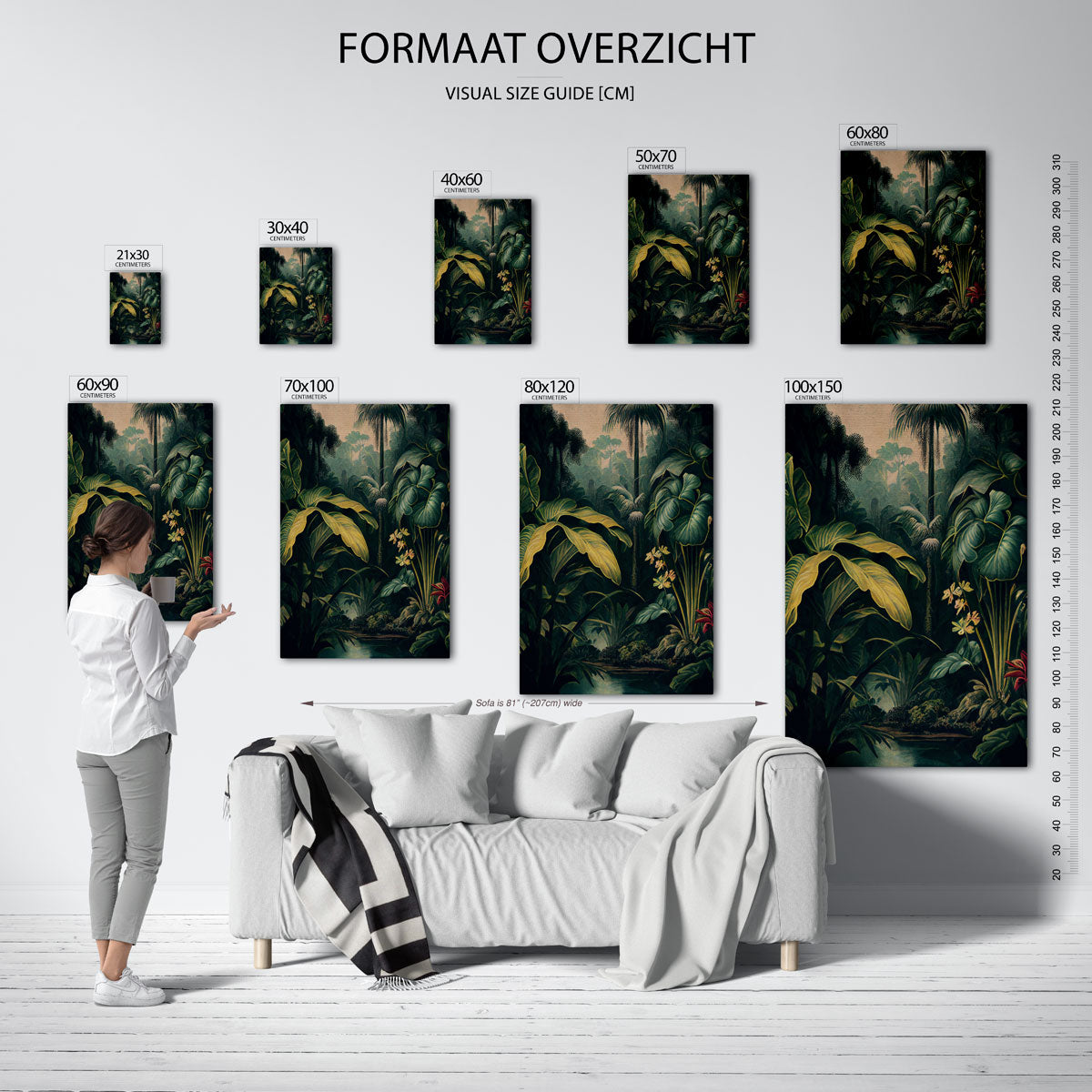 Tropische bladeren Poster