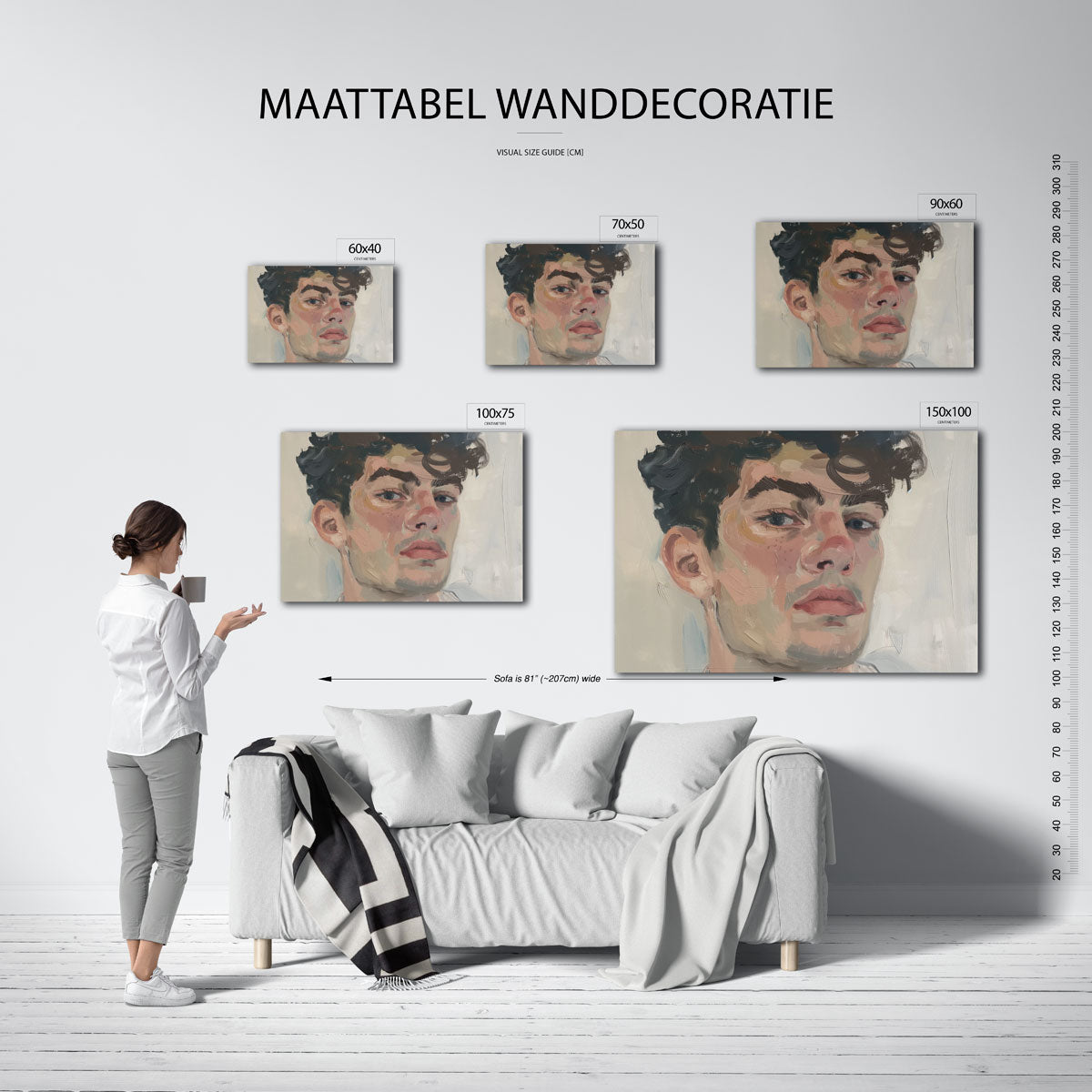 Portretstudie Kunstwerk