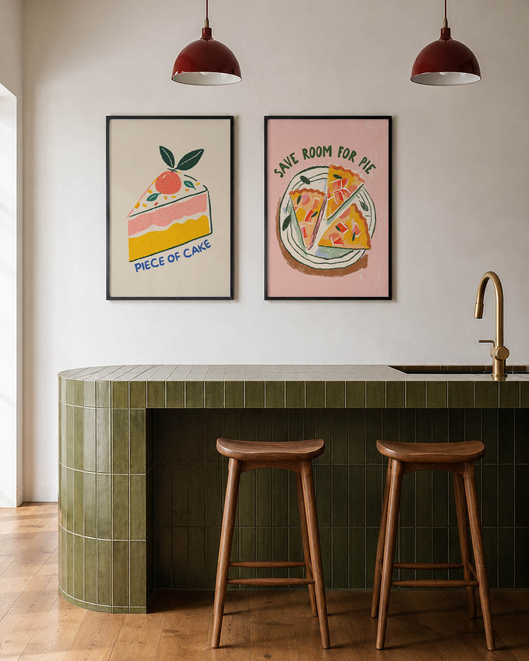 Speelse taartvormen Posterset
