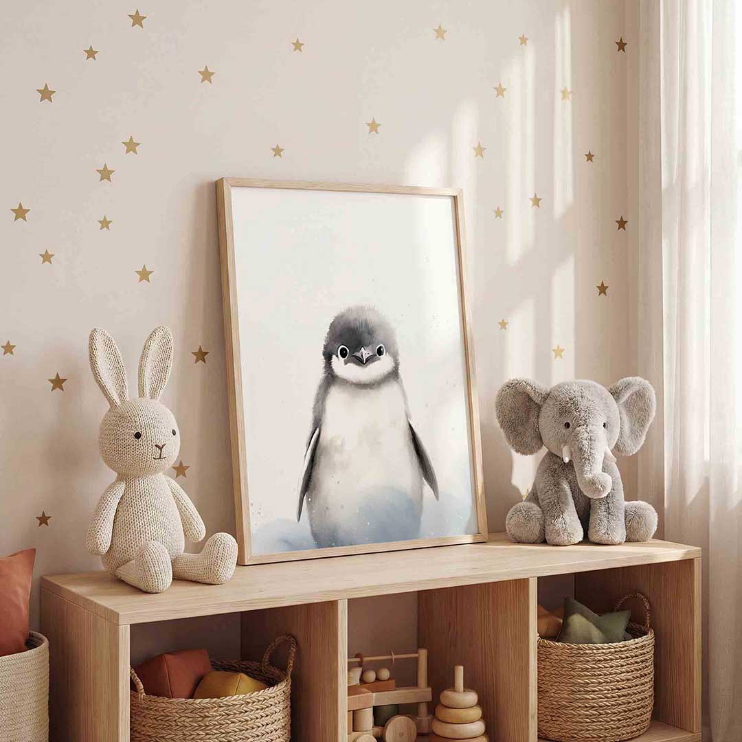Schattige pinguïn Poster