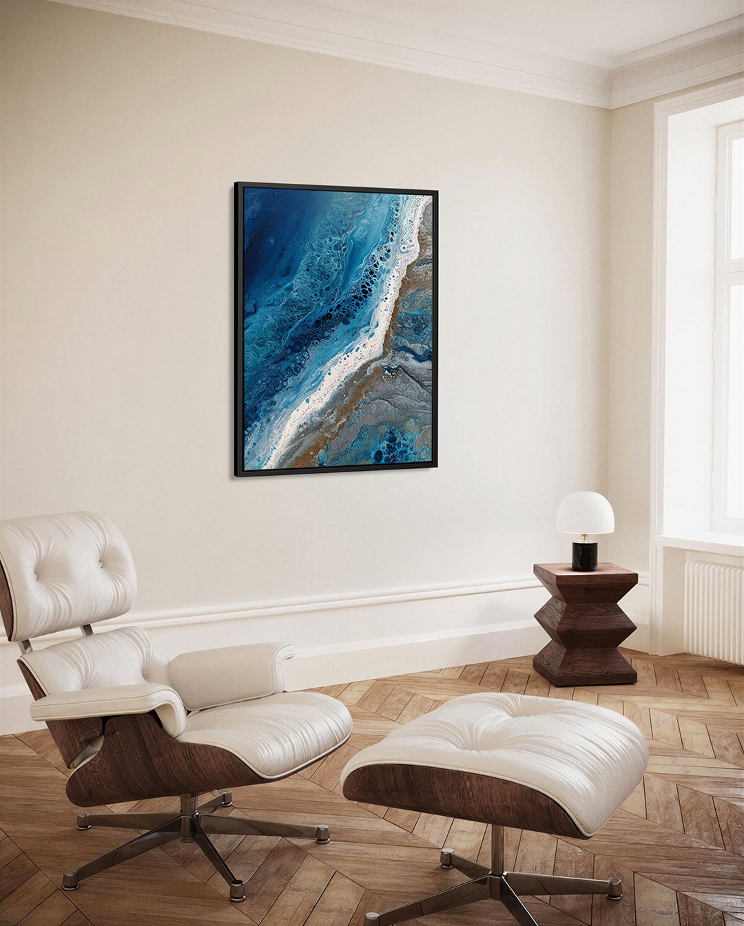 Golvende kleuren Kunstwerk
