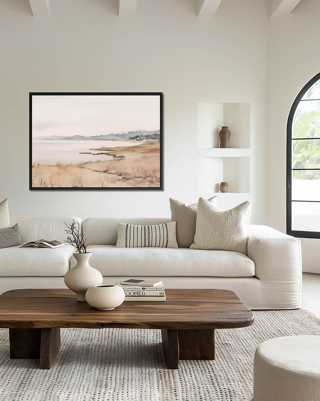 Rustig landschap Kunstwerk