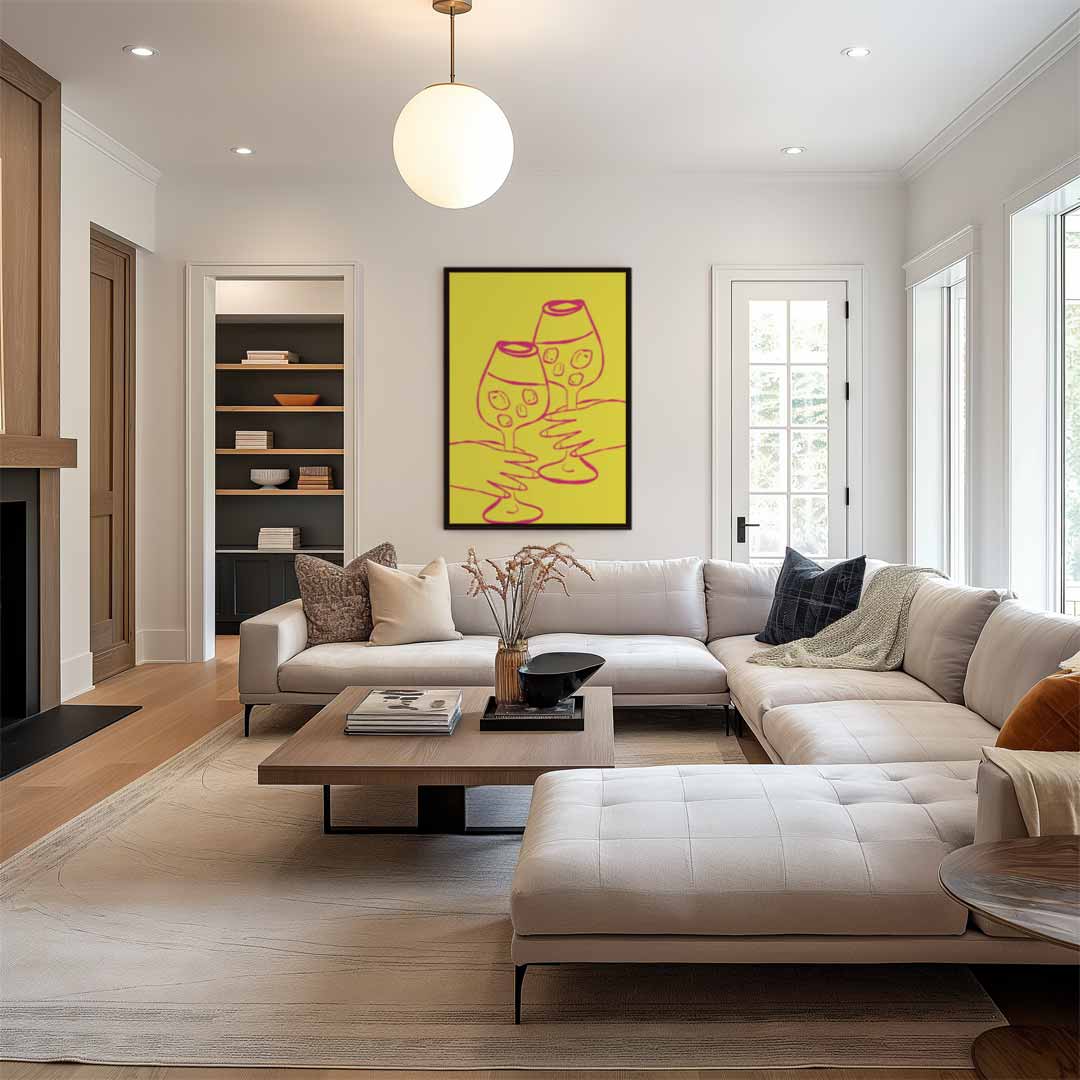 Cheers in Kleur Kunstwerk-canvas-dibond-plexiglas-wanddecoratie-WallArtistic