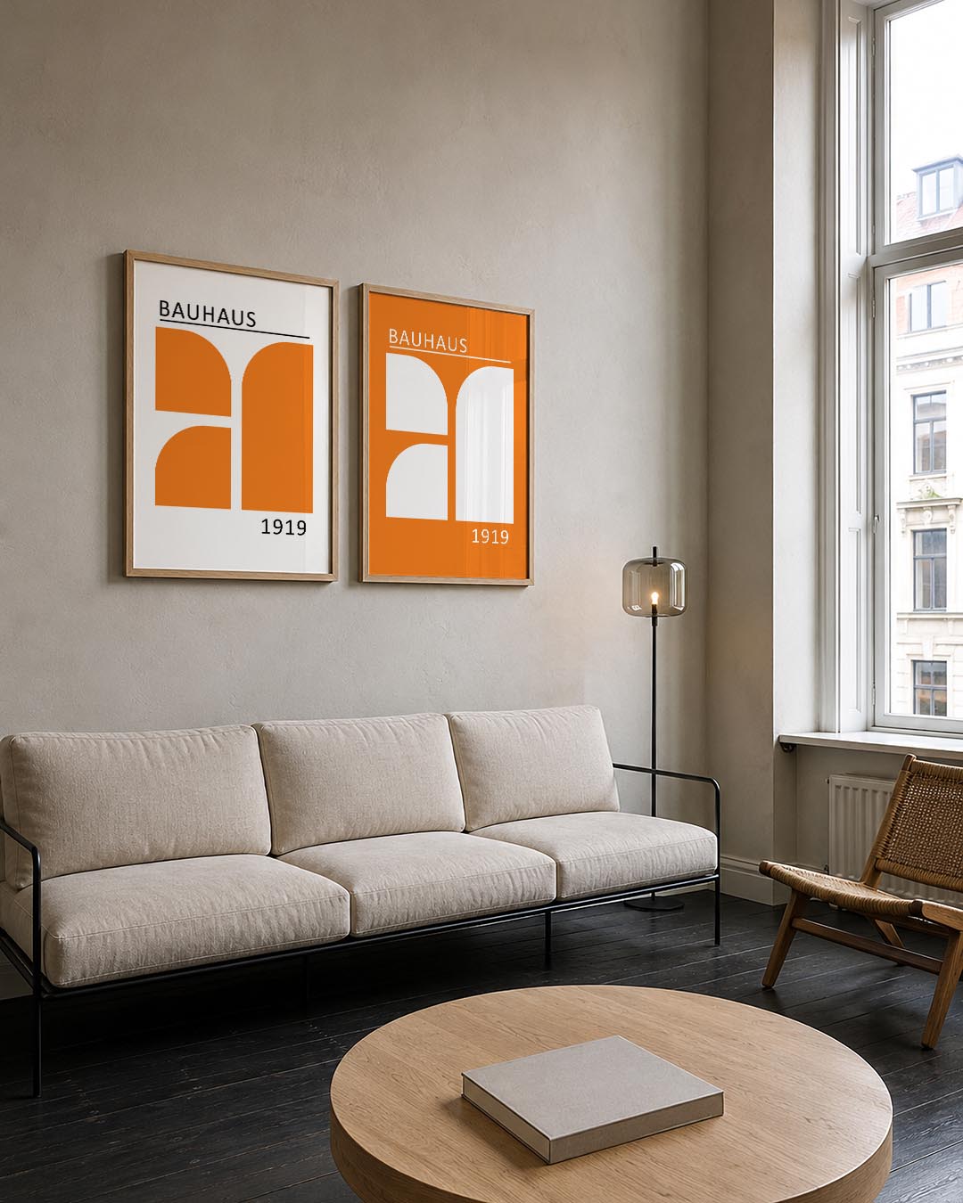 Oranje vlakverdeling Posterset