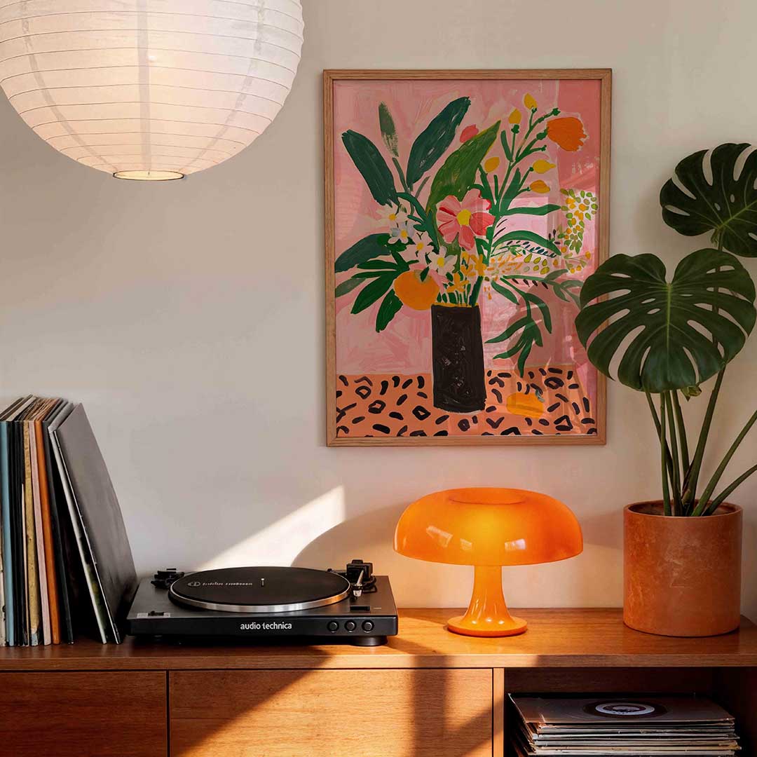 Bloemen en bladeren Poster
