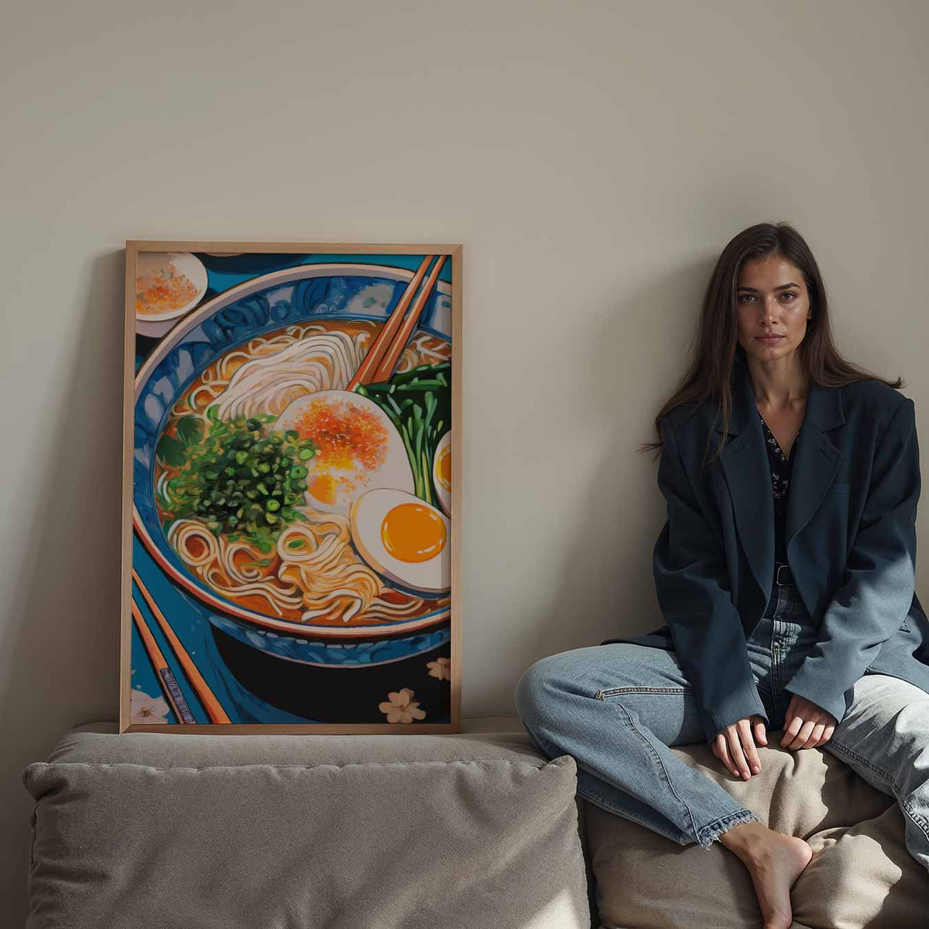 Kleurrijke Ramen Kunstposter-WallArtistic