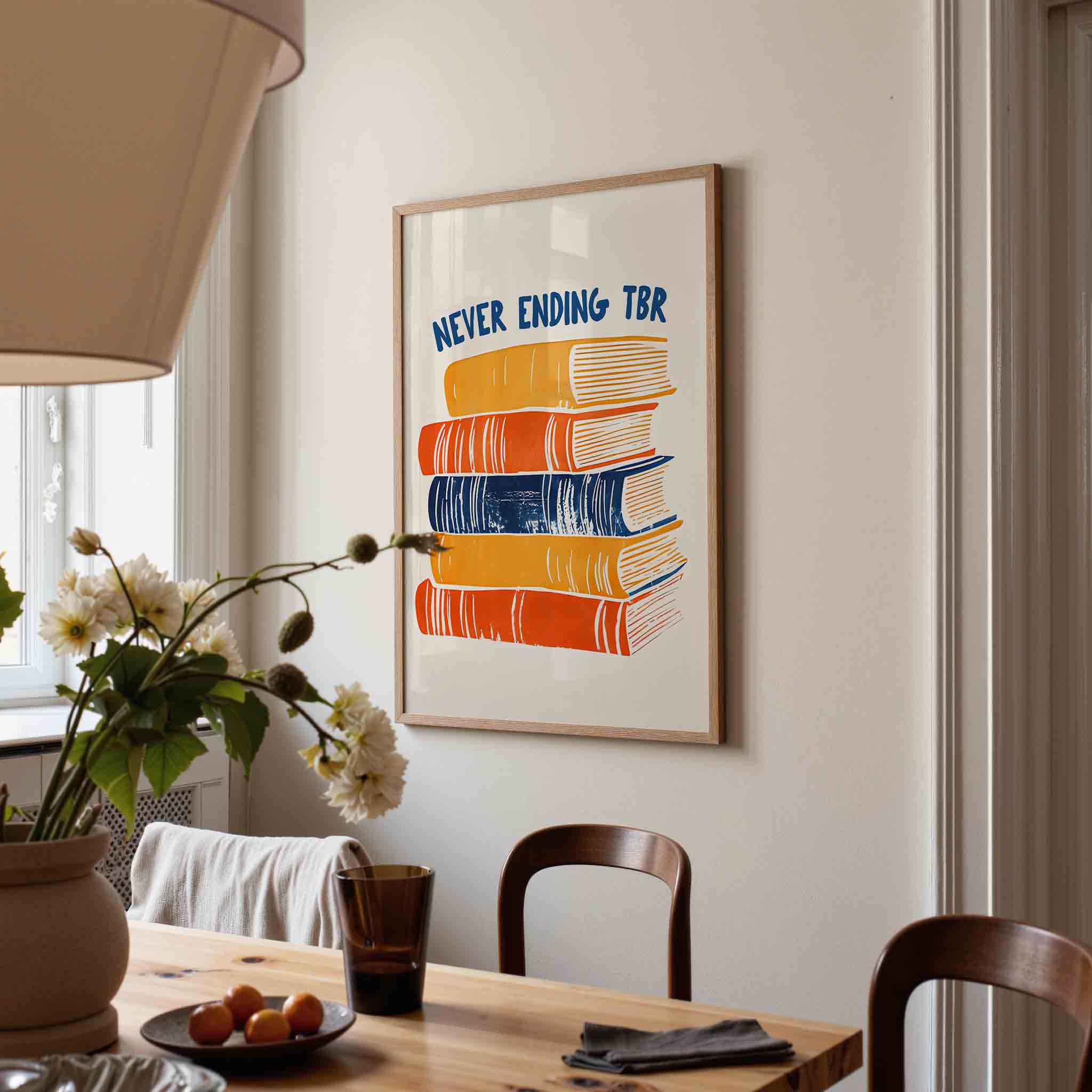 Stapel boeken Poster