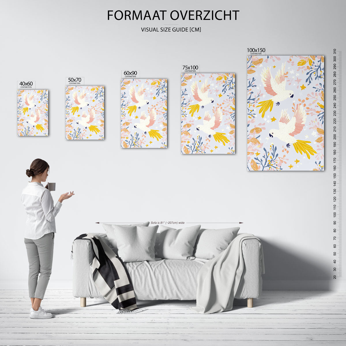 Vrolijke vogels Kunstwerk