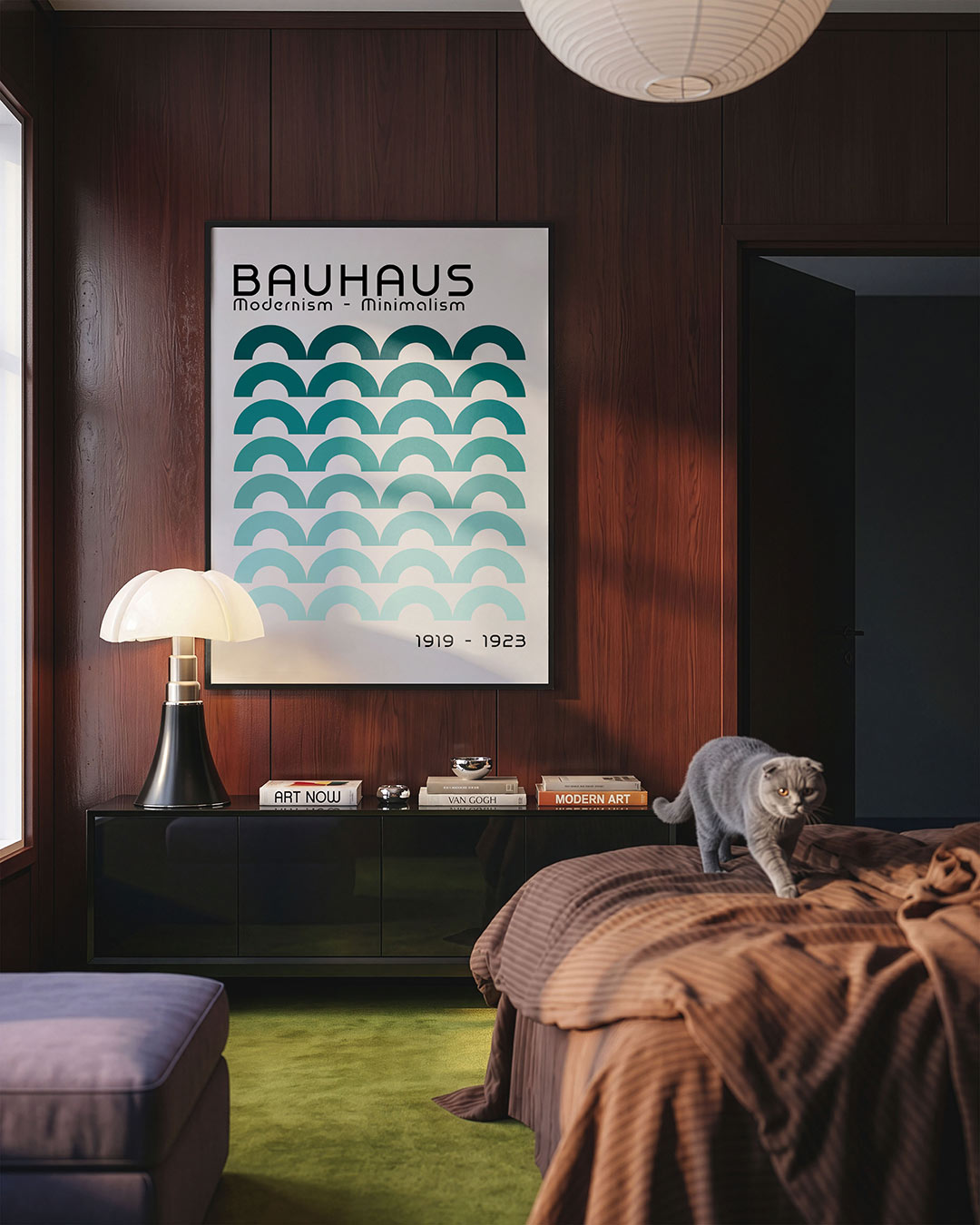 Halfronde ritmes Poster