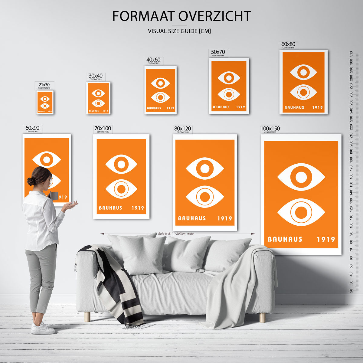 Oogvormen en kleur Poster