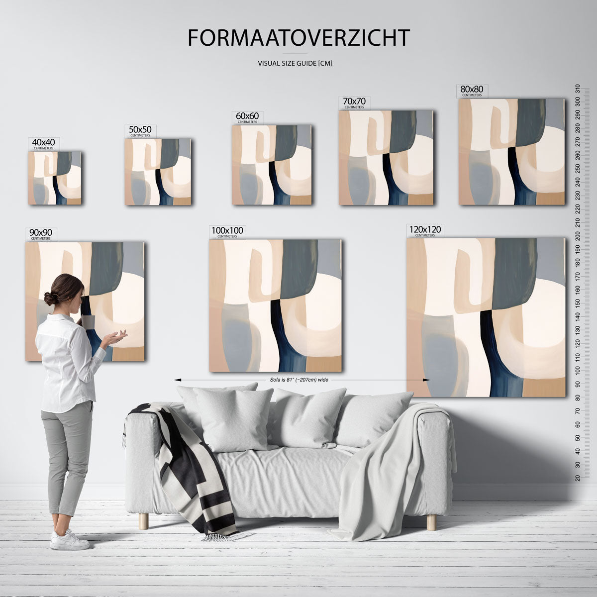 Abstracte vormen Poster