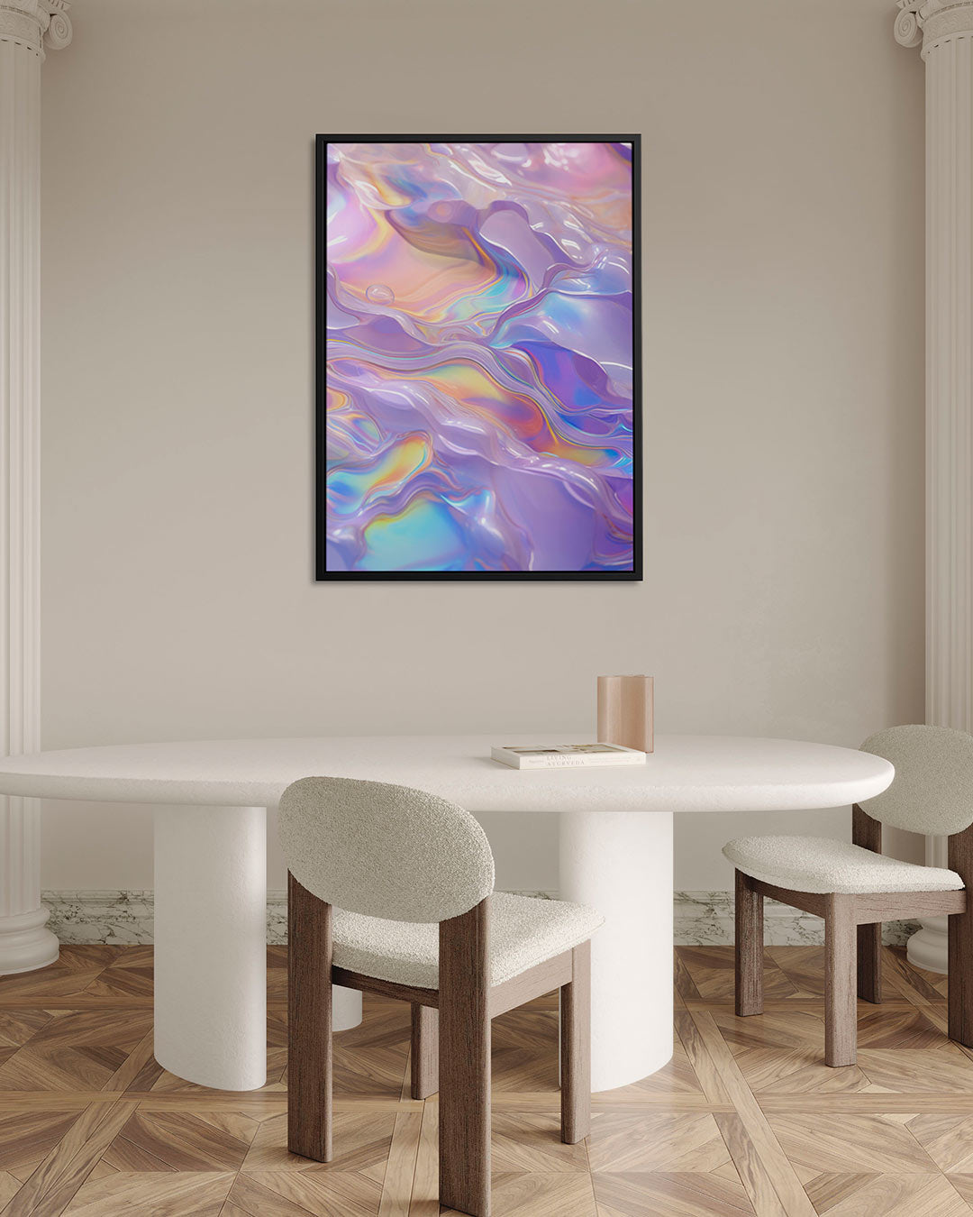 Vloeiende kleuren golf Kunstwerk