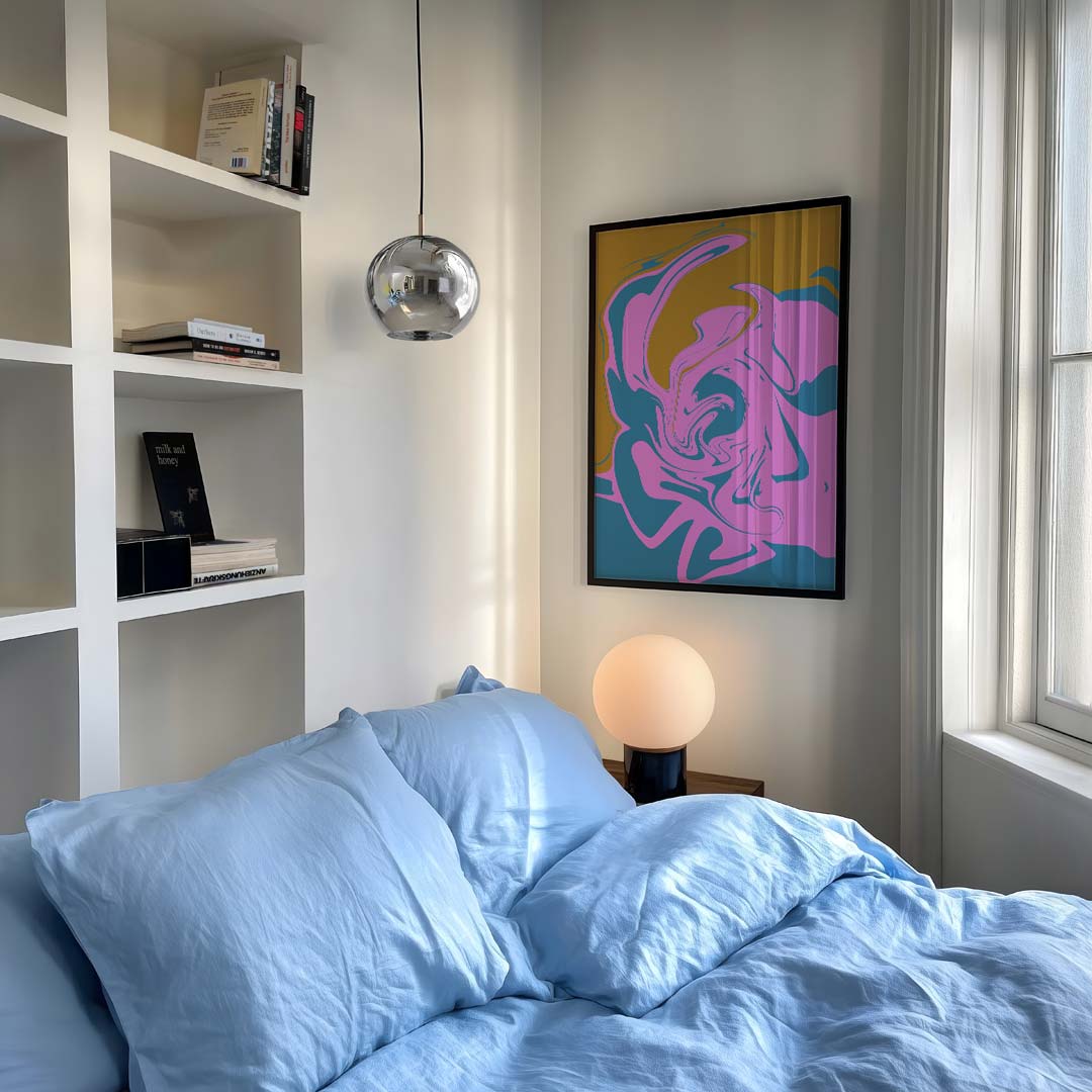 Vloeiende Kleurexplosie Poster-WallArtistic