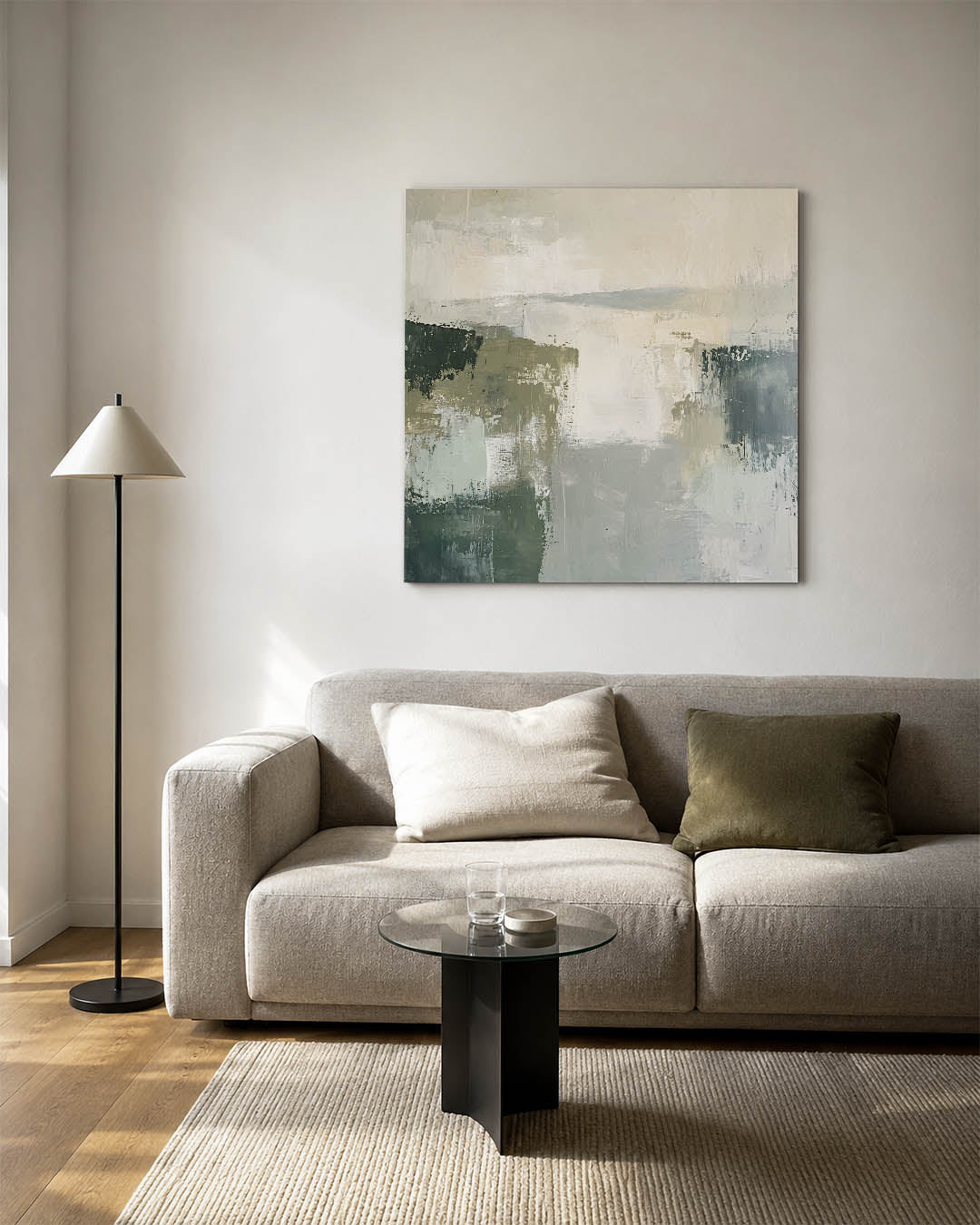Rustige kleurencompositie Kunstwerk
