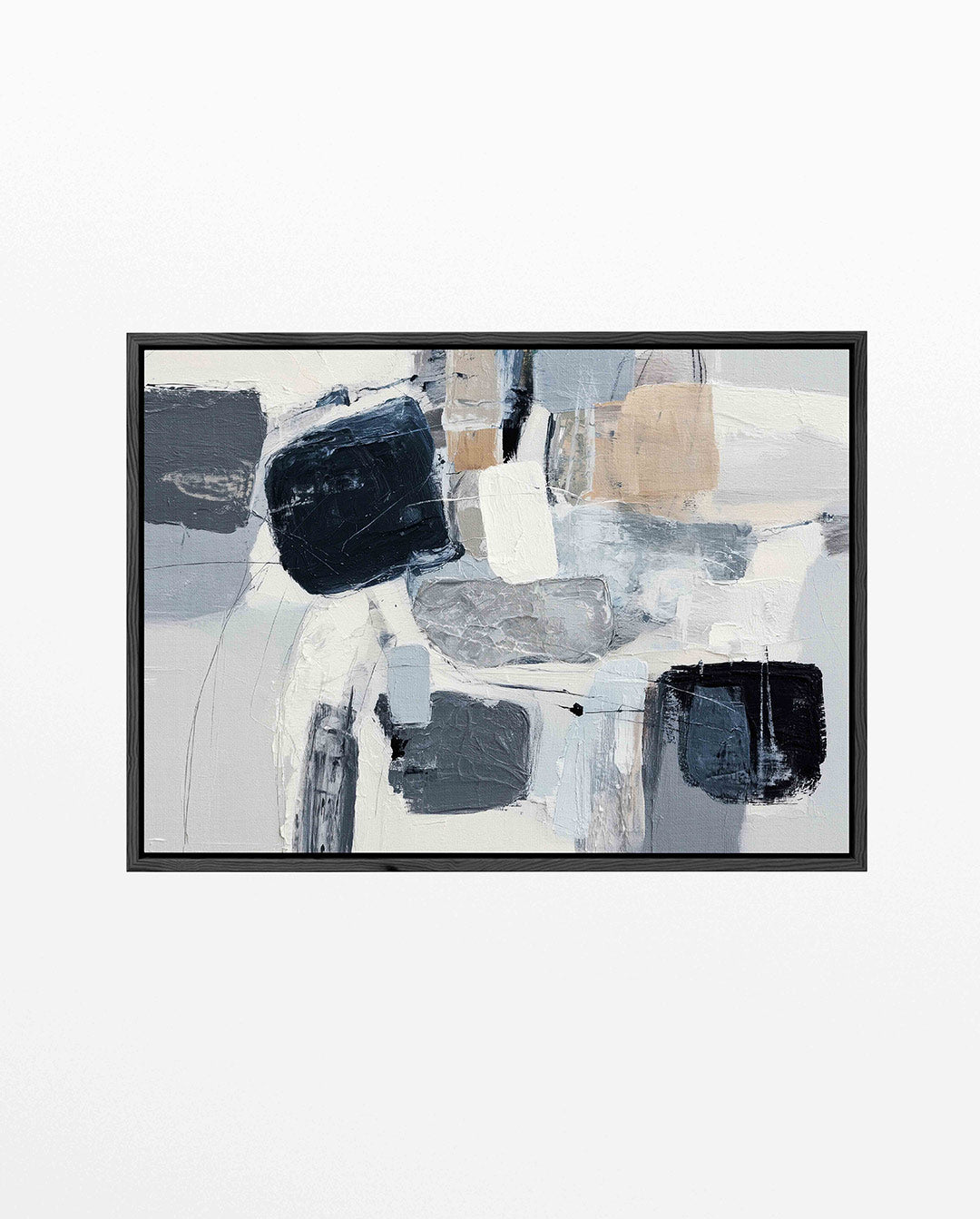 Dynamische vormen compositie Kunstwerk