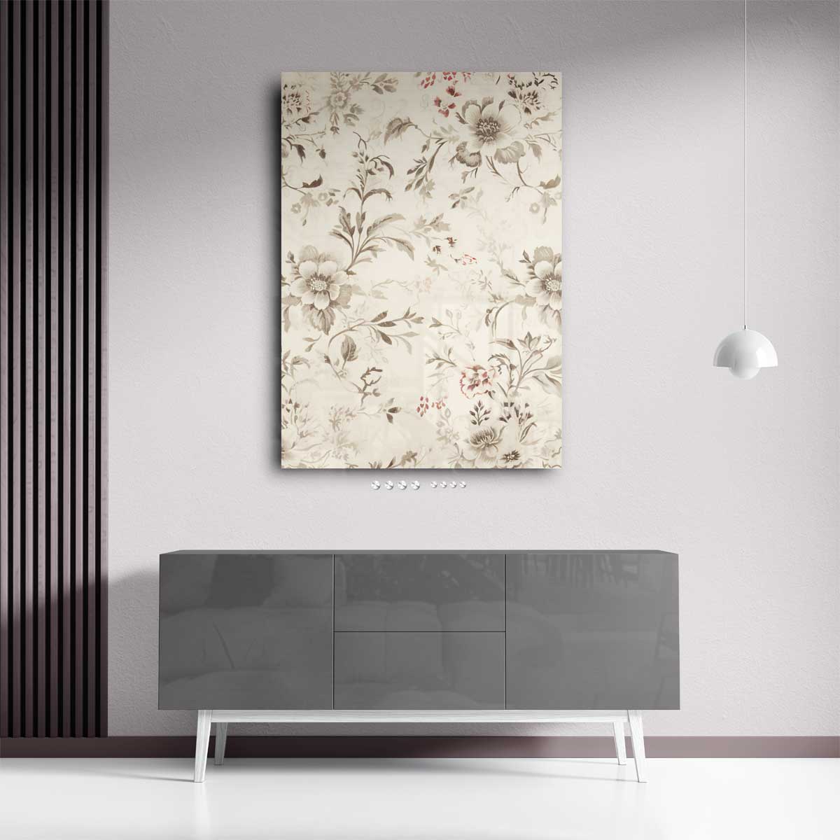 Elegante Bloemenpracht Behang Kunstwerk-canvas-dibond-plexiglas-wanddecoratie-WallArtistic