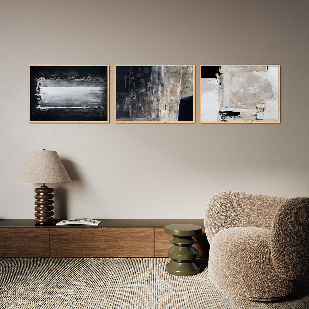 Zwart wit contrast Posterset