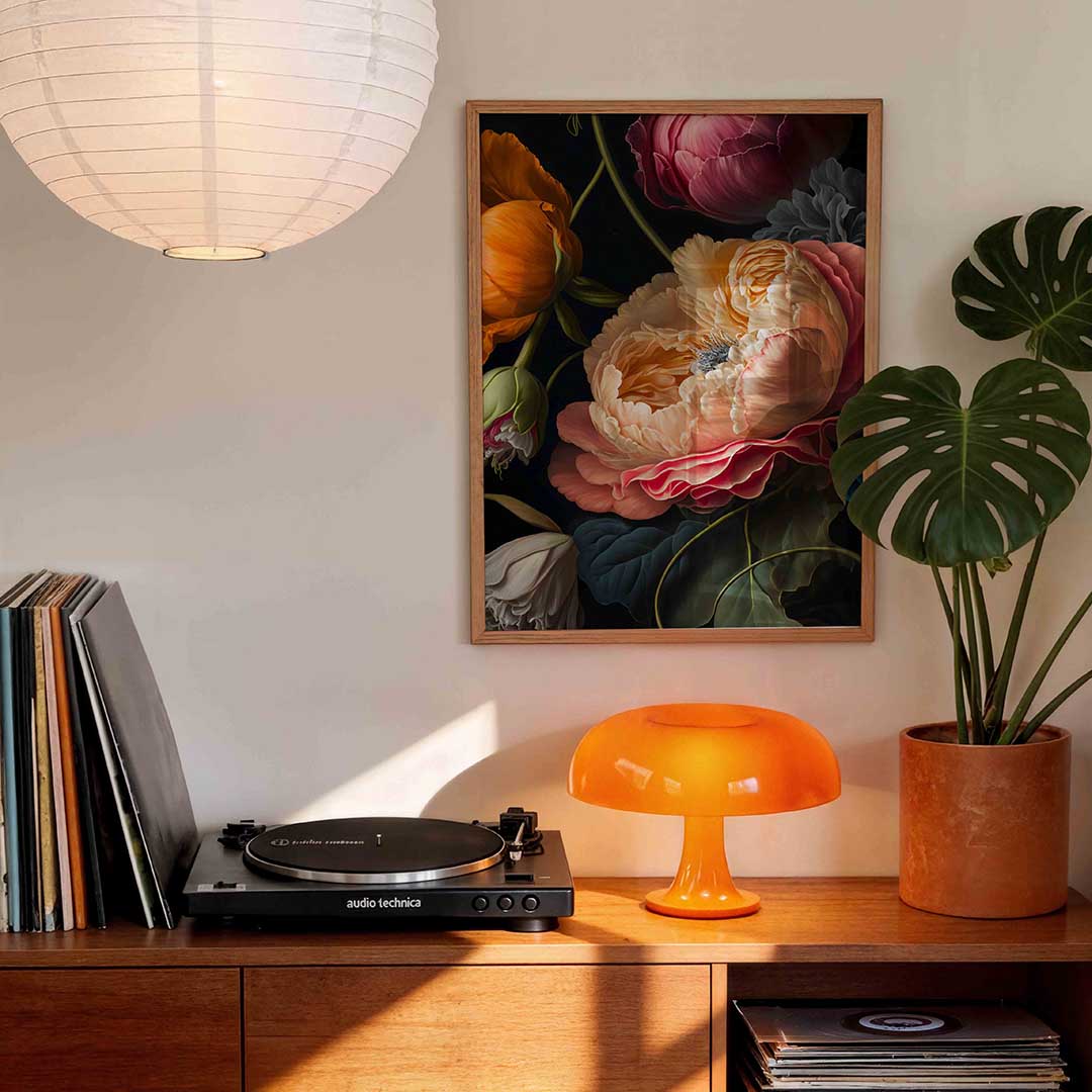 Bloemen in levendige kleuren Poster