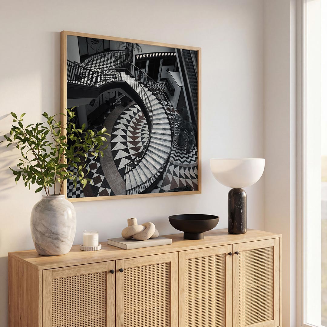 Geometrische trappen Poster